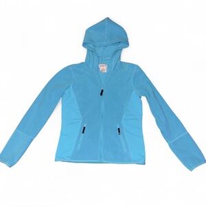 Athletic Teal Danskin Women’s Activewear Zip-Up Hoodie with Pockets  — Size S